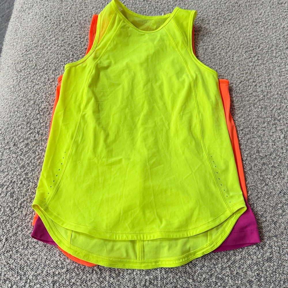 Lululemon Vibrant Sleeveless Women's Tops - Orange, Purple, Yellow - Picture 7 of 9